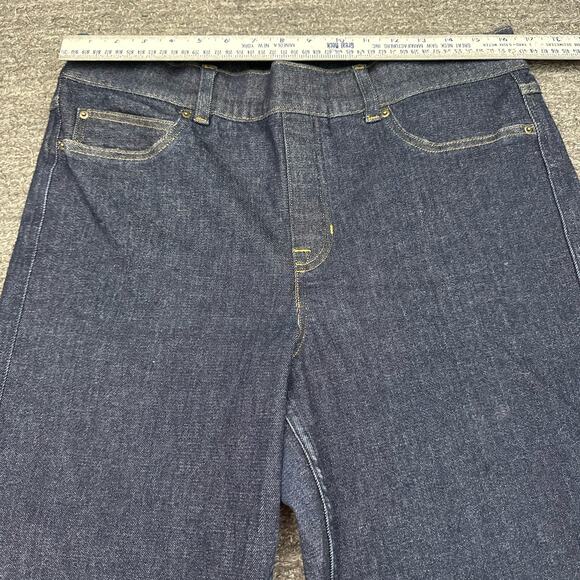 SPANXshape Spanx EveryWear Kick Flare Jeans Women XL Raw Indigo Dark Wash Denim - Picture 7 of 13